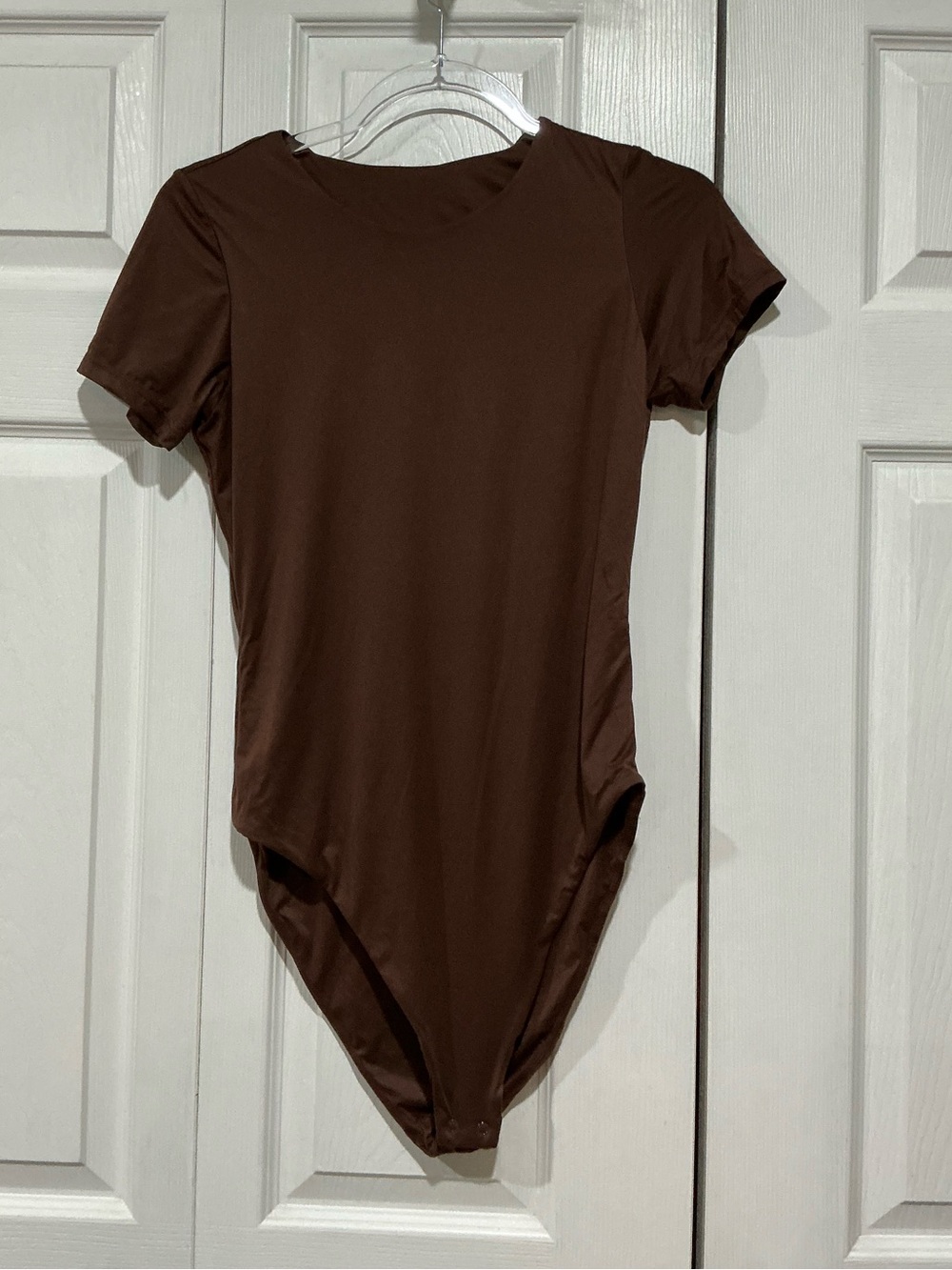 💙 NWT Victoria’s Secret Nodywear Feather SoftShort Sleeve Bodysuit - L (01583-2)